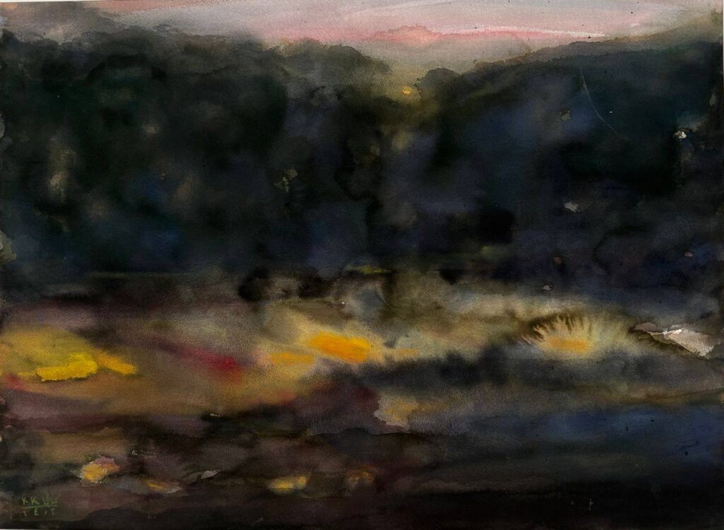 WaterColor on Cardboard |cm 74 x 55