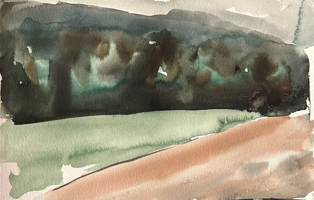 WaterColor on Cardboard  | cm 28 x 17 |